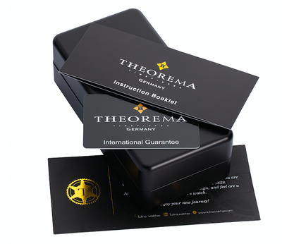 Original Theorema black box with booklet, guarantee, and thank you cards.