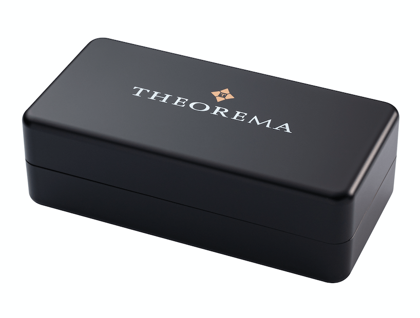 Original Theorema black box with Theorema logo on it.